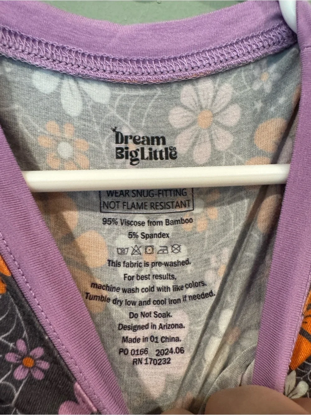 DREAM BIG LITTLE CO 2 piece bamboo pajamas